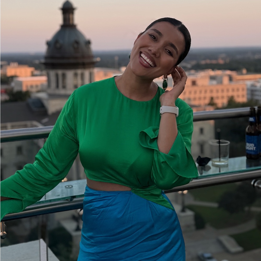 Elegant Green Women's Top